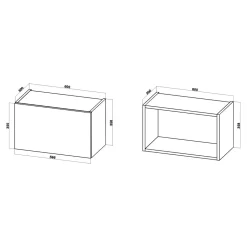 Szafki Kuchenne^Szafka górna BASIC PLUS BP/G60O biały mat