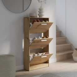 FORTE Szafki Na Buty|Szafki^Szafka na buty dąb artisan 3 wnęki NOCII