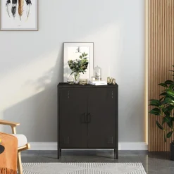 Discount inny Szafka niska SOLANS czarna