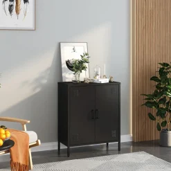 Discount inny Szafka niska SOLANS czarna