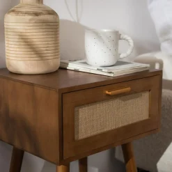 Sale inny Szafka nocna boho brązowa CALAMO