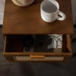 Sale inny Szafka nocna boho brązowa CALAMO