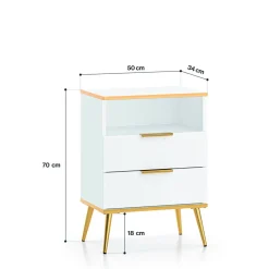 Discount inny Szafka nocna glamour VITERBO