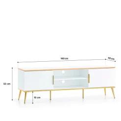New inny Szafka pod telewizor glamour VITERBO