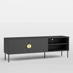 inny Szafki Rtv|Szafki^Szafka RTV czarna MOND 160 cm