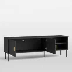 inny Szafki Rtv|Szafki^Szafka RTV czarna MOND 160 cm