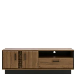 Sale Furni Home Szafka RTV DORIAN DN1 2D1S z oświetleniem