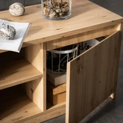 Outlet DiTrendi Szafka RTV z półkami LAHTI 2