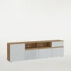 New inny Szafka RTV z ryflowaniem MANILLA 200 cm