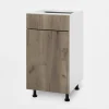 Szafki Kuchenne^Szafka stojąca z szufladą BASIC PLUS BP/D40SR1 dark rockfort hickory