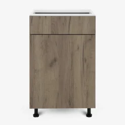 Szafki Kuchenne^Szafka stojąca z szufladą BASIC PLUS BP/D50S1 dark rockfort hickory