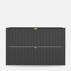 Outlet inny Szafka umywalkowa czarny mat BELT 80 cm