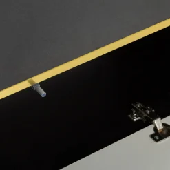 Exline Szafki Rtv|Szafki^Szafka wisząca czarna GOLD 160 cm