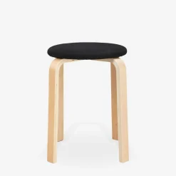 Taborety^Taboret tapicerowany CETON czarny