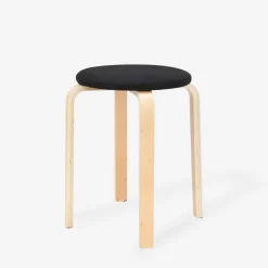 Taborety^Taboret tapicerowany CETON czarny
