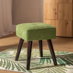 inny Taborety^Taboret tapicerowany zielony TRINKETY