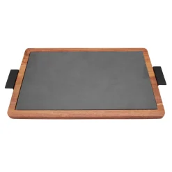 Outlet inny Taca do serwowania z łupkiem prostokątna 35x22 cm
