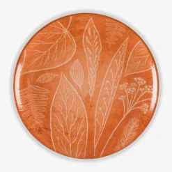 Discount Lubiana Talerz deserowy pomarańczowy CZTERY PORY ROKU 20,5 cm