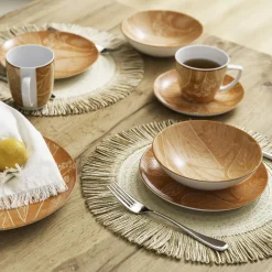 Discount Lubiana Talerz deserowy pomarańczowy CZTERY PORY ROKU 20,5 cm