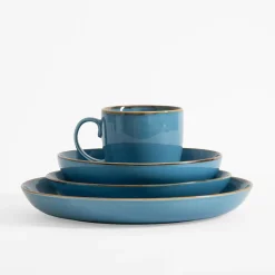 Porcelana Bogucice Talerze^Talerz deserowy RUSTIC BLUE 21 cm