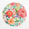 New inny Talerz z melaminy w kwiaty 20 cm