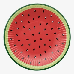 Paw Grill I Piknik^Talerze papierowe WATERMELON 18 cm, 8 sztuk