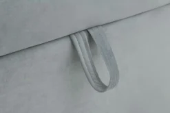 Clearance Tapczan z pojemnikiem i geometrycznym wezgłowiem NELA 100x200 cm