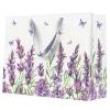Paw Pakowanie Prezentów^Torba prezentowa LAVENDER BUTTERFLY 33,5x26,5 cm