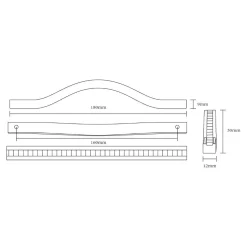 Outlet Uchwyt PORTO MILOS 18 cm chrom