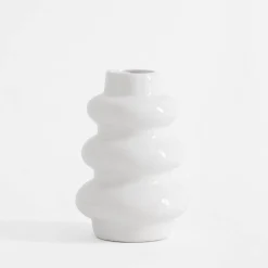 Outlet inny Wazon bałwanek biały 12 cm