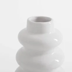 Outlet inny Wazon bałwanek biały 12 cm