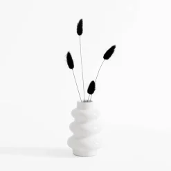 Outlet inny Wazon bałwanek biały 12 cm