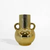 Discount inny Wazon ceramiczny złoty 15 cm