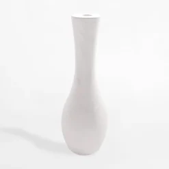 inny Wazony^Wazon drewniany biały 44 cm