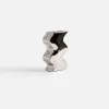 inny Wazony^Wazon geometryczny srebrny 20 cm