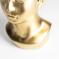 inny Wazony^Wazon głowa w stylu greckim złoty 25 cm