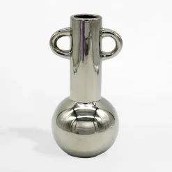 inny Wazony^Wazon klasyczny srebrny 19,5 cm