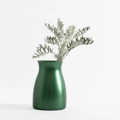 Outlet inny Wazon metaliczny zielony SIGNE 20 cm