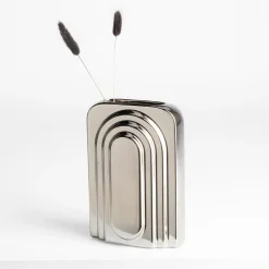 Outlet inny Wazon nowoczesny srebrny 18 cm