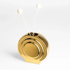 inny Wazon nowoczesny złoty 15 cm