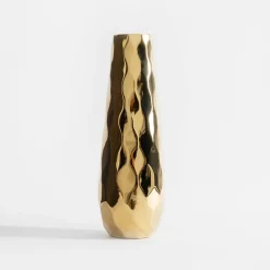 inny Wazony^Wazon nowoczesny złoty 36 cm