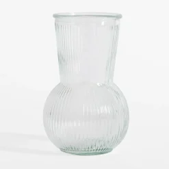 Discount inny Wazon szklany prążkowany 17,5 cm