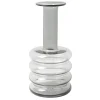 Outlet Wazon szklany szary 30 cm