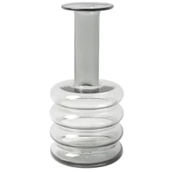 Outlet Wazon szklany szary 30 cm