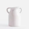 Outlet inny Wazon z uchwytami biały 20 cm