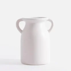 Outlet inny Wazon z uchwytami biały 20 cm