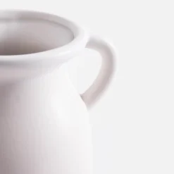 Outlet inny Wazon z uchwytami biały 20 cm
