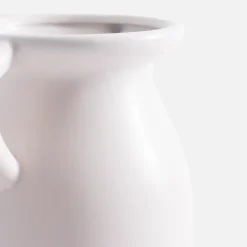 Outlet inny Wazon z uchwytami biały 20 cm