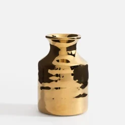 inny Wazony^Wazon złoty 12 cm