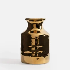inny Wazony^Wazon złoty 12 cm